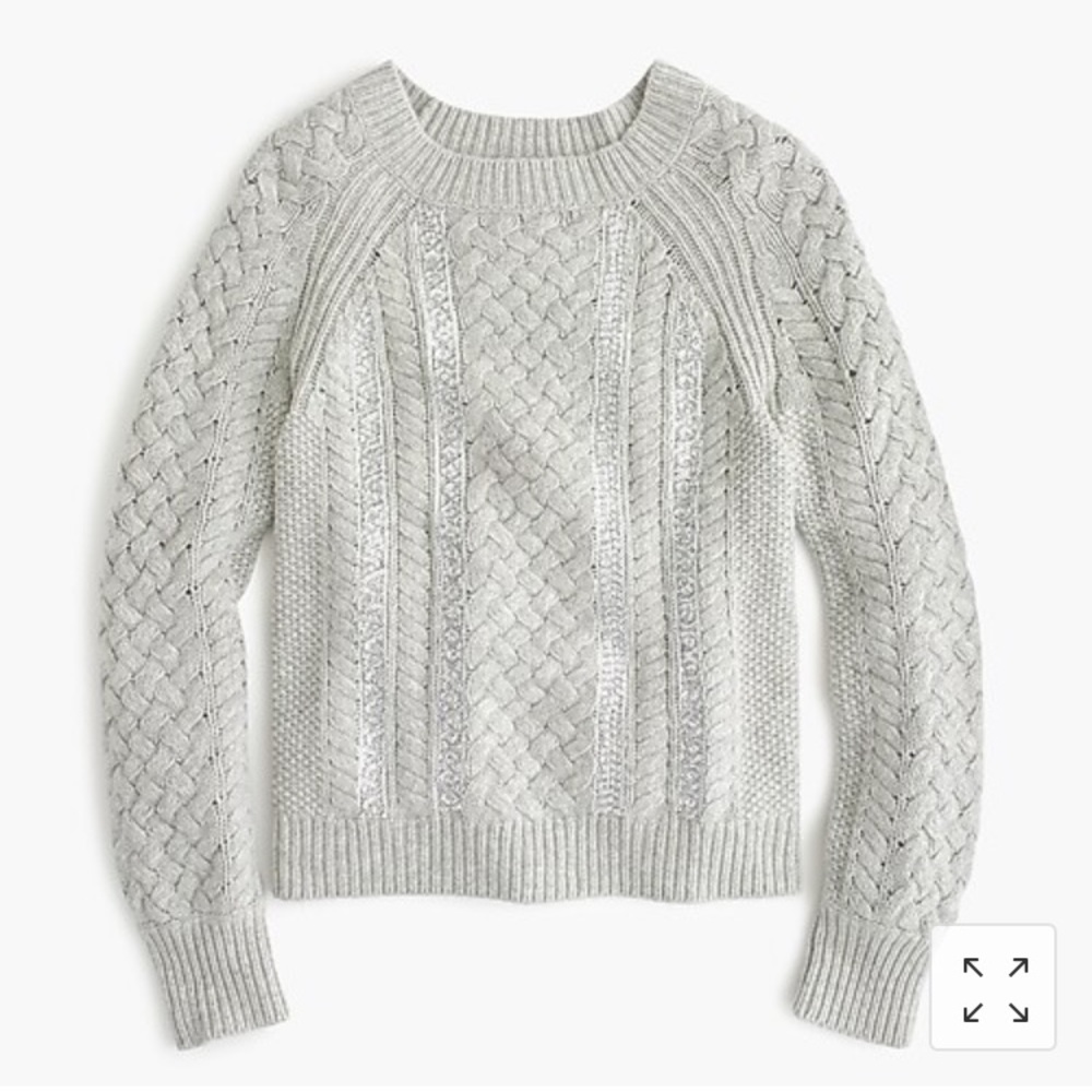 J Crew Cable Knit Sweater